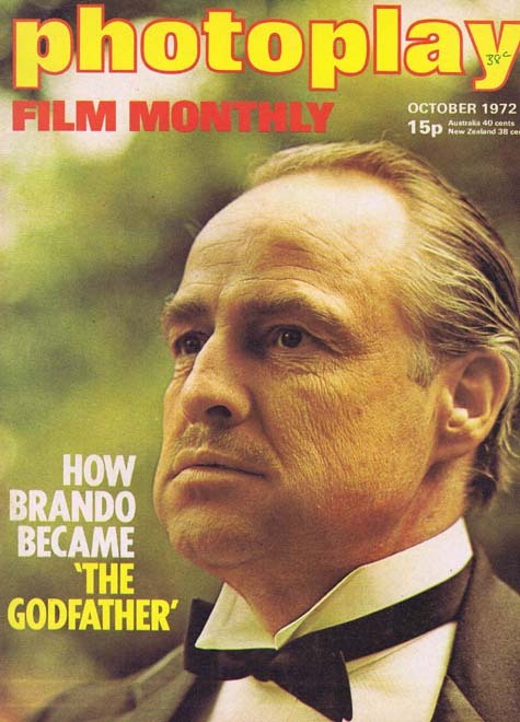 PHOTOPLAY Film Monthly Magazine October 1972 Marlon Brando The Godfather