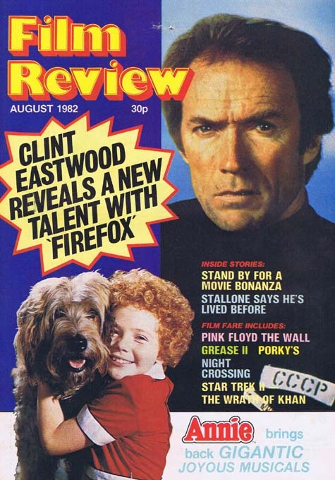 FILM REVIEW Magazine Aug 1982 Clint Eastwood Firefox cover