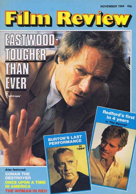 FILM REVIEW Magazine Nov 1984 Clint Eastwood Dirty Harry cover