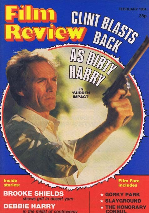 FILM REVIEW Magazine Feb 1984 Clint Eastwood Dirty Harry cover