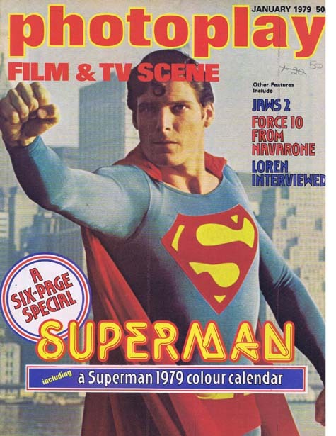 PHOTOPLAY Film and TV Scene Magazine Jan 1979 Superman Calender and feature