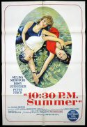 10:30 PM SUMMER One Sheet Movie Poster Jules Dassin Peter Finch