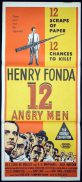 12 ANGRY MEN Original Daybill Movie Poster Henry Fonda Courtroom Classic