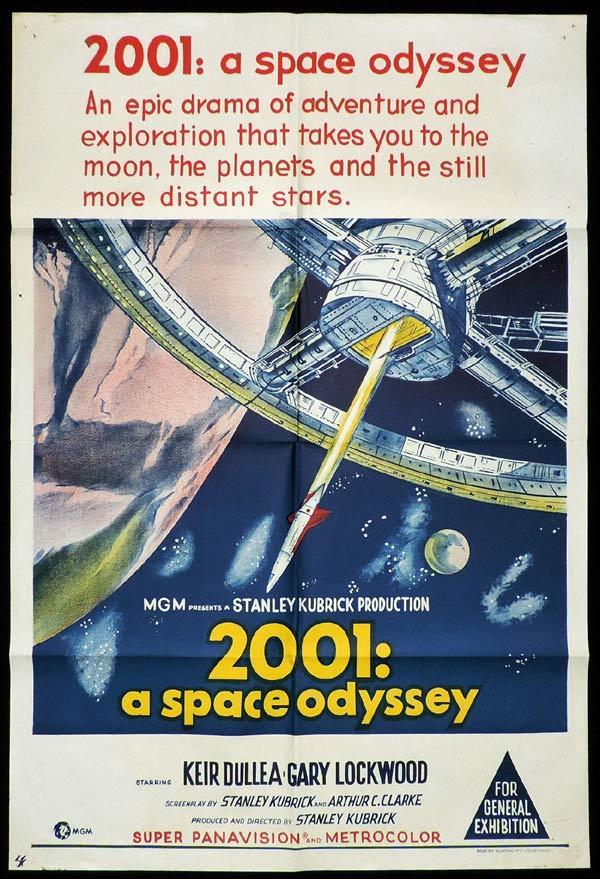 2001 A SPACE ODYSSEY One Sheet Movie Poster Stanley Kubrick