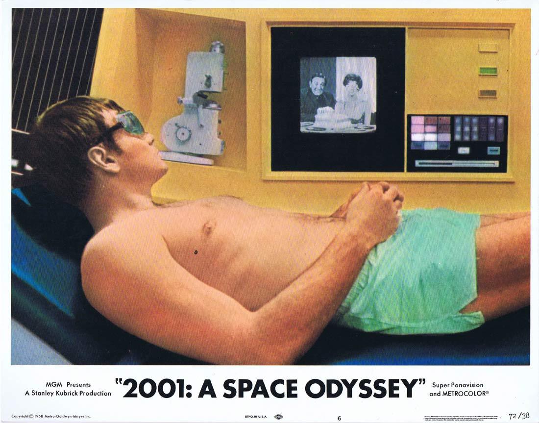 2001 A SPACE ODYSSEY Original Lobby Card 6 Stanley Kubrick 1972r