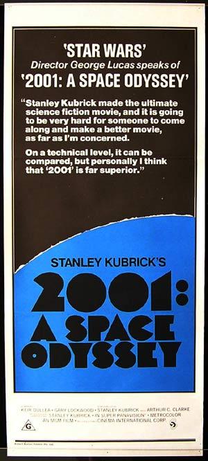 2001 A SPACE ODYSSEY 70sR Stanley Kubrick Daybill Movie poster