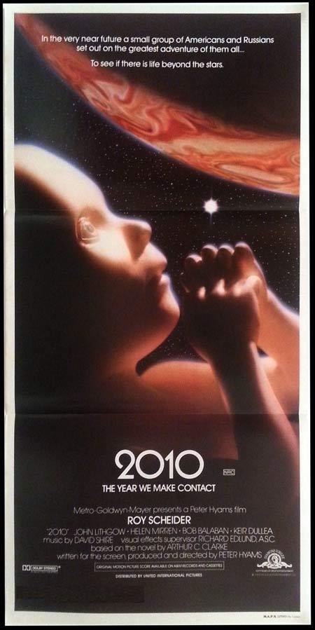2010 The Year We Make Contact Original daybill Movie poster Roy Scheider Sci FI