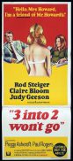 3 INTO 2 WON'T GO Daybill Movie Poster Rod Steiger