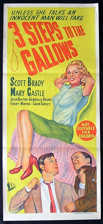 3 STEPS TO THE GALLOWS ’53 Mary Castle Movie poster