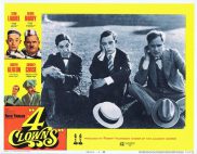 4 CLOWNS Lobby Card 4 Laurel and Hardy Charley Chase