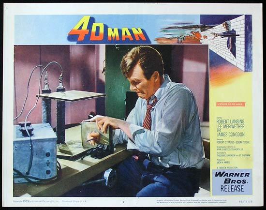 4D MAN 1959 Robert Lansing SCI FI Invisible Man! Lobby card 7