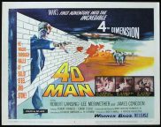 4D MAN 1959 Robert Lansing SCI FI Invisible Man! Title Lobby card