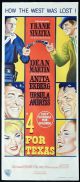 4 FOR TEXAS Original Daybill Movie Poster Frank Sinatra Dean Martin