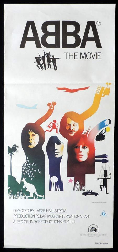 ABBA THE MOVIE Original Daybill Movie Poster 1977 Lasse HallstrÖm
