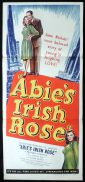 ABIE'S IRISH ROSE Original Daybill Movie Poster Michael Chekhov Joanne Dru