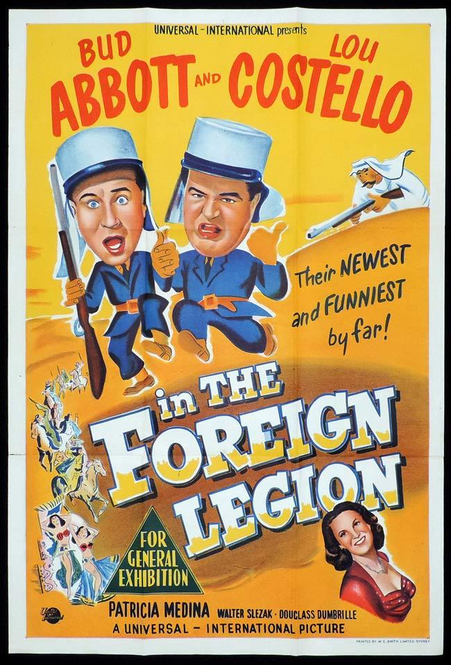 ABBOTT AND COSTELLO IN THE FOREIGN LEGION One sheet Movie poster