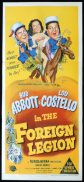 ABBOTT AND COSTELLO IN THE FOREIGN LEGION Original Daybill Movie poster