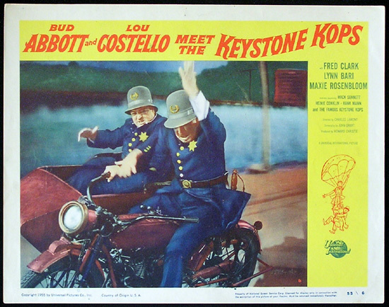 ABBOTT AND COSTELLO Meet the Keystone Cops 1955 Lobby Card