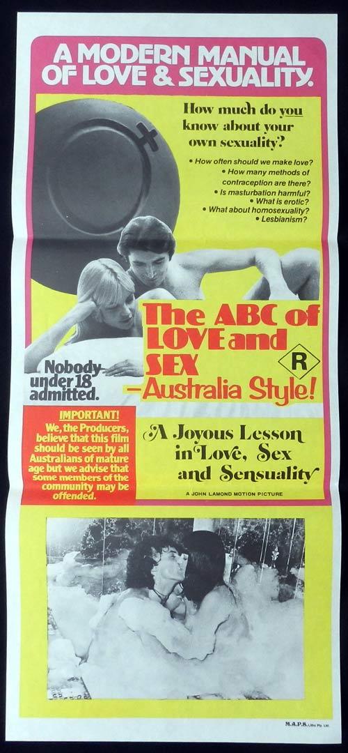 THE ABC OF LOVE AND SEX Australia Style Original Daybill Movie poster 1978 John Lamond