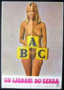 ABC OF LOVE AND SEX '78 Australia Style ORIGINAL Yugoslav poster