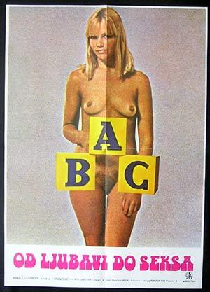ABC OF LOVE AND SEX ’78 Australia Style ORIGINAL Yugoslav poster