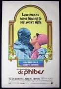 ABOMINABLE DR PHIBES, The '71-Vincent Price-Joseph Cotten Original US One sheet poster