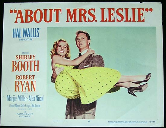 ABOUT MRS LESLIE 1954 Robert Ryan Shirley Booth Lobby Card 6