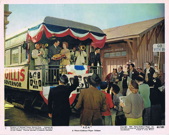 ADA 1961 Vintage Colour Movie Still 2 Dean Martin and Susan Hayward campaign