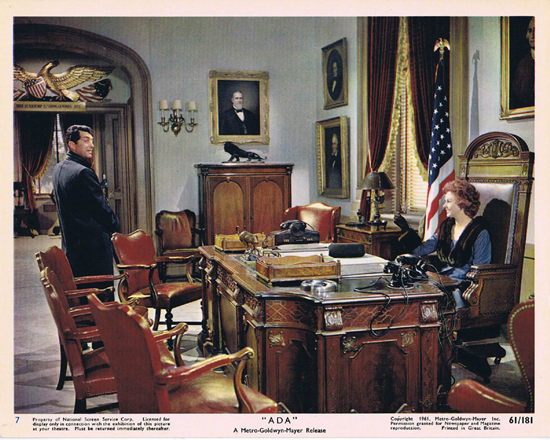 ADA 1961 Vintage Colour Movie Still 7 Dean Martin and Susan Hayward in the Govenors office