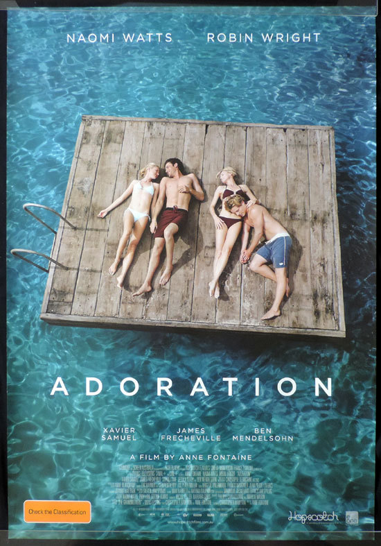 ADORATION Movie poster Naomi Watts Robin Wright Australian Cinema One sheet