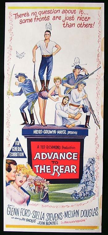 ADVANCE TO THE REAR Daybill movie poster 1964 Glenn Ford