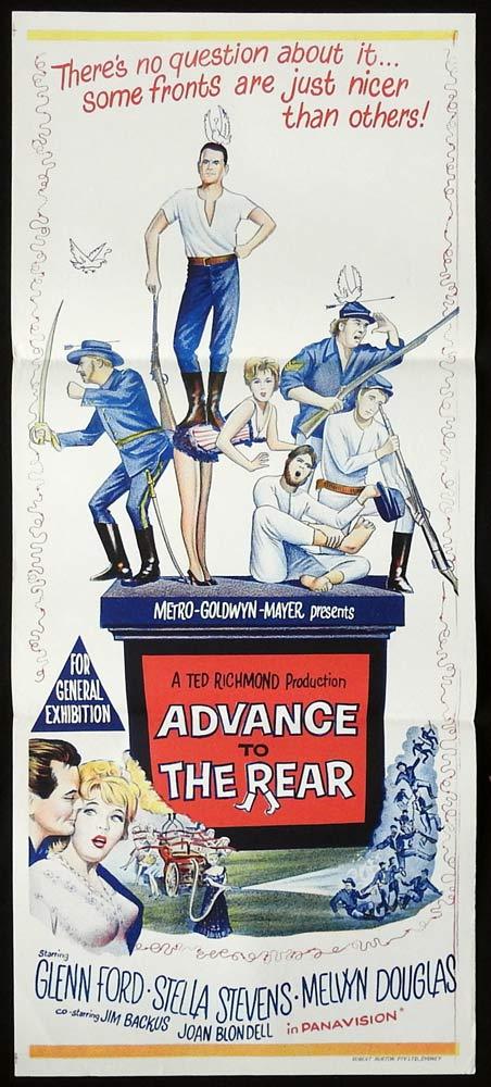 ADVANCE TO THE REAR Original Daybill Movie Poster Glenn Ford Stella Stevens
