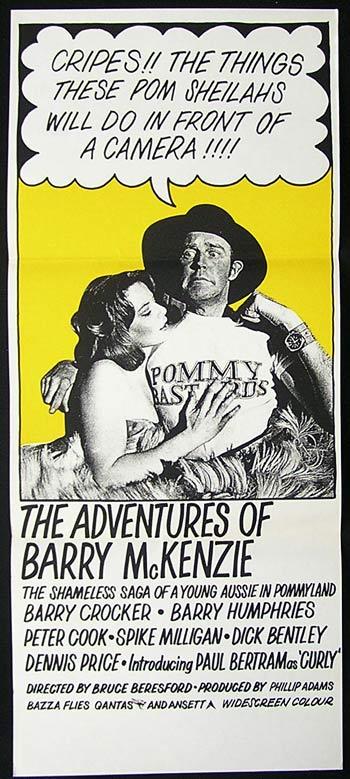 ADVENTURES OF BARRY MCKENZIE Original Daybill Movie Poster