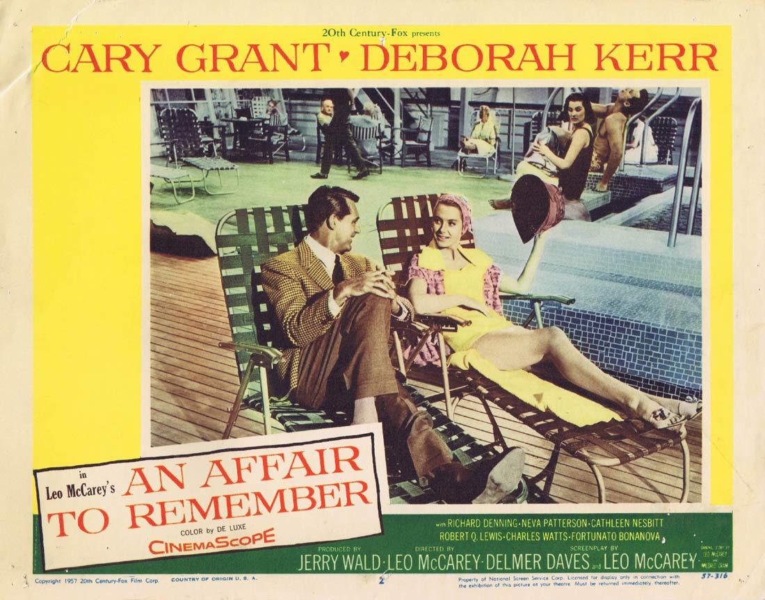 AN AFFAIR TO REMEMBER Original Lobby Card 2 Cary Grant Deborah Kerr