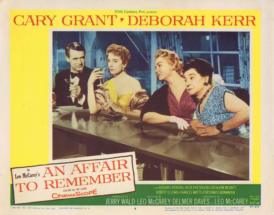 AN AFFAIR TO REMEMBER Original Lobby Card 4 Cary Grant Deborah Kerr
