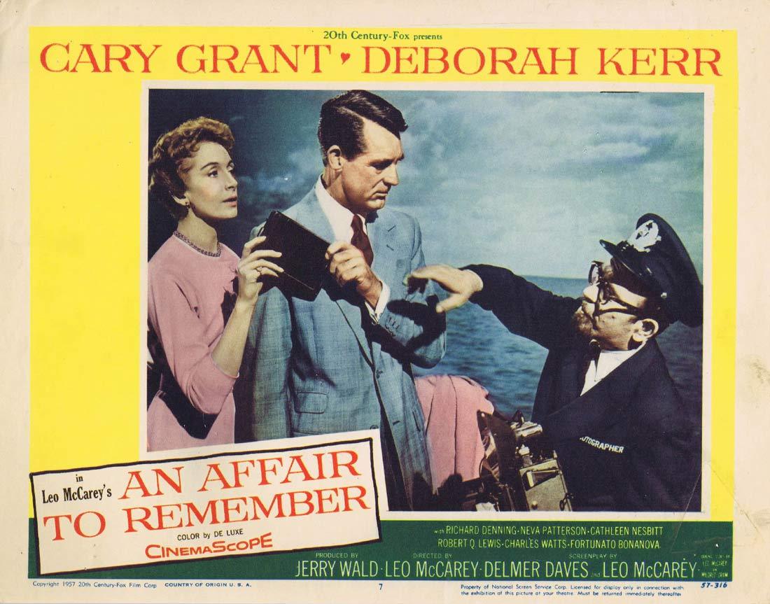 AN AFFAIR TO REMEMBER Original Lobby Card 7 Cary Grant Deborah Kerr
