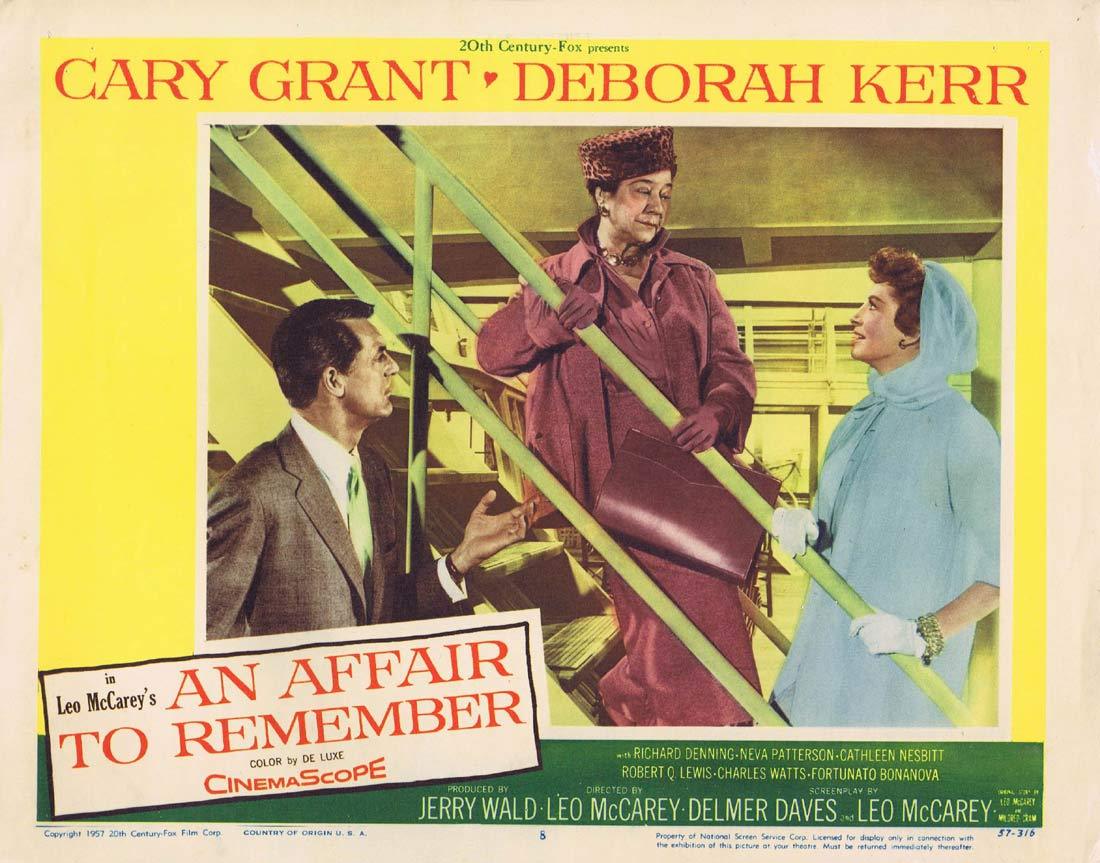AN AFFAIR TO REMEMBER Original Lobby Card 8 Cary Grant Deborah Kerr