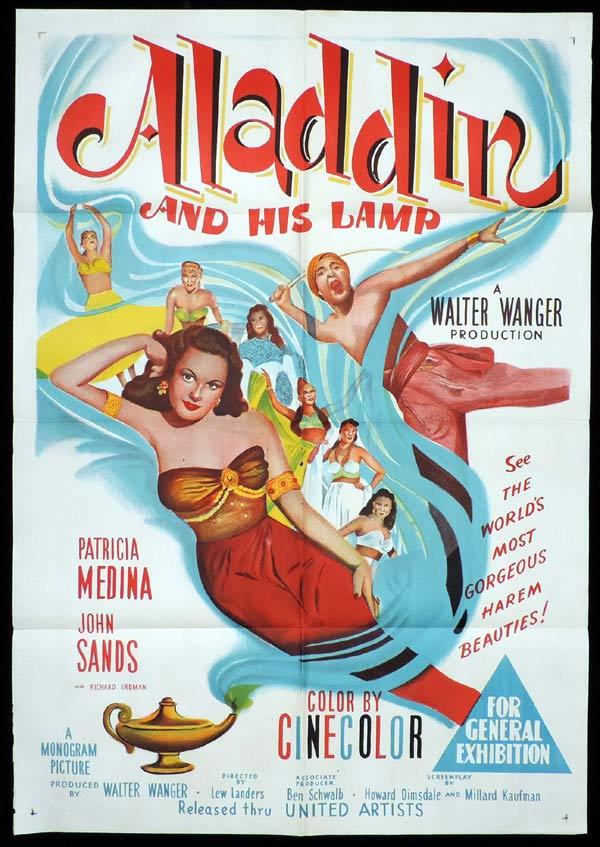 ALADDIN AND HIS LAMP One Sheet Movie Poster Patricia Medina