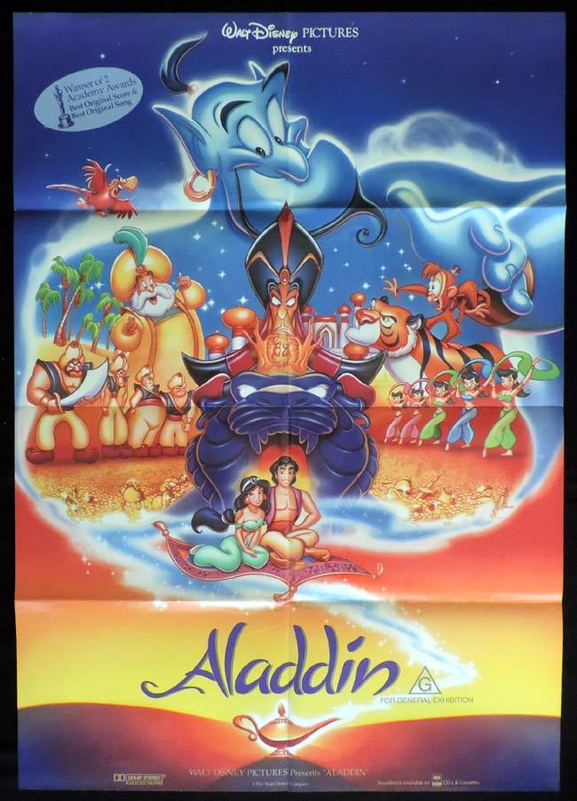 ALADDIN One Sheet Movie Poster Robin Williams Disney