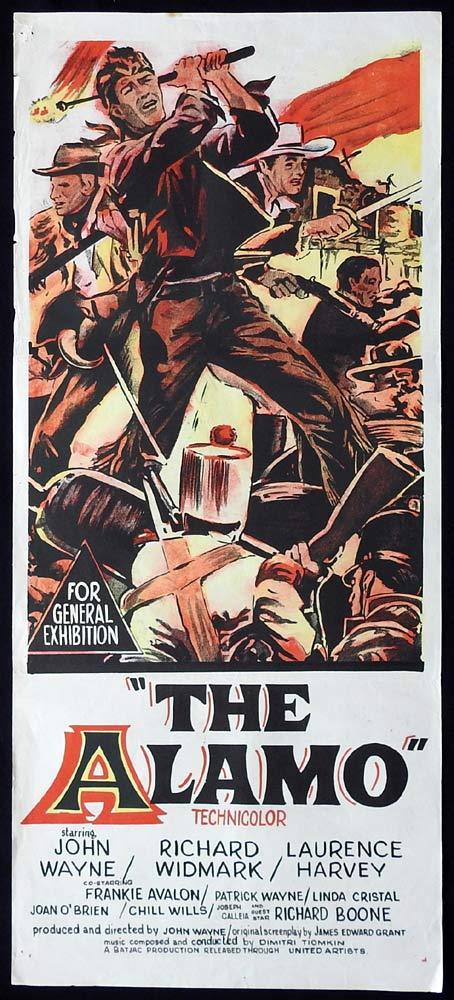 THE ALAMO Original Daybill Movie Poster John Wayne