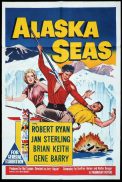 ALASKA SEAS Original One sheet Movie Poster Robert Ryan Jan Sterling Brian Keith