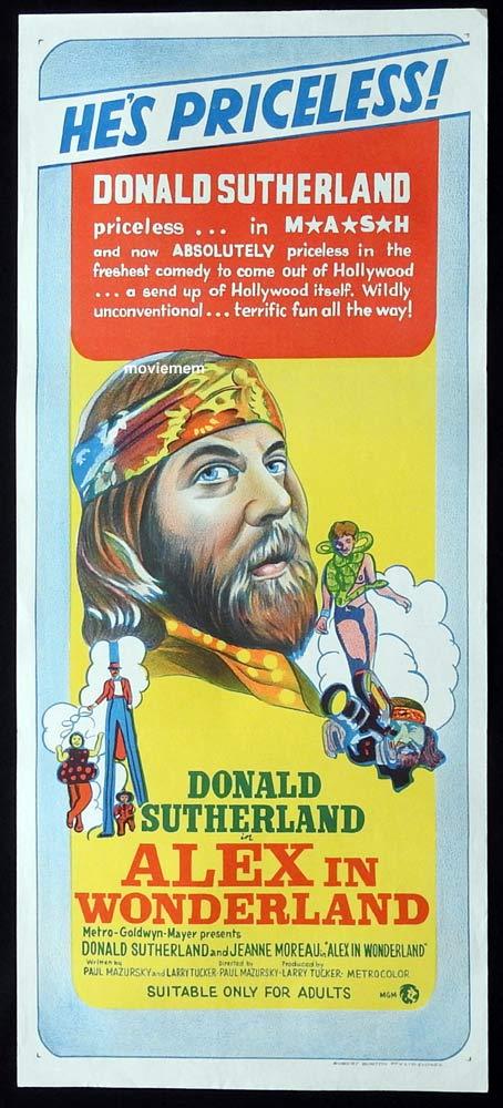 ALEX IN WONDERLAND Original Daybill Movie Poster Donald Sutherland Ellen Burstyn