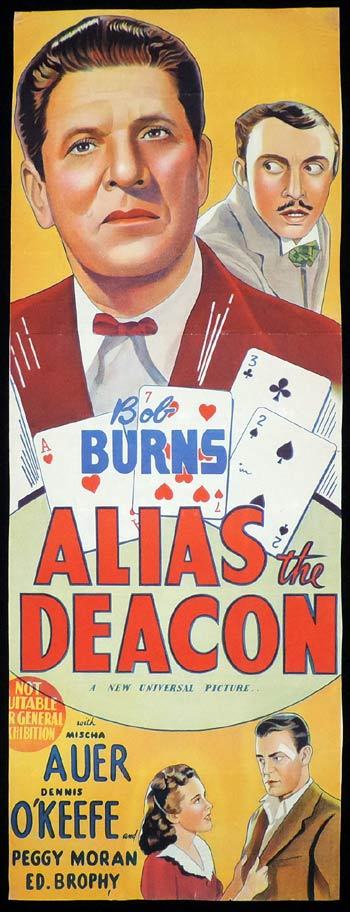 ALIAS THE DEACON Long Daybill Movie poster Bob Burns Gambling