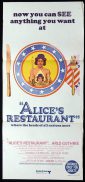 ALICE'S RESTAURANT Original Daybill Movie Poster Arlo Guthrie Pat Quinn