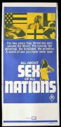 ALL ABOUT SEX OF ALL NATIONS '70s Sexploitation poster