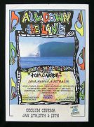 ALL DOWN THE LINE-Paul Witzig RARE SURFING poster