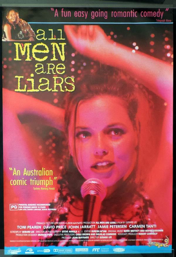 ALL MEN ARE LIARS Toni Pearen John Jarratt Australian One sheet Movie poster