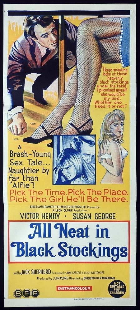 ALL NEAT IN BLACK STOCKINGS Original Daybill Movie Poster