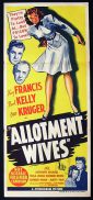 ALLOTMENT WIVES 1945 Noir Kay Francis STUNNING ART! poster