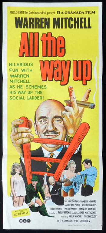 ALL THE WAY UP Daybill Movie poster Warren Mitchell RARE